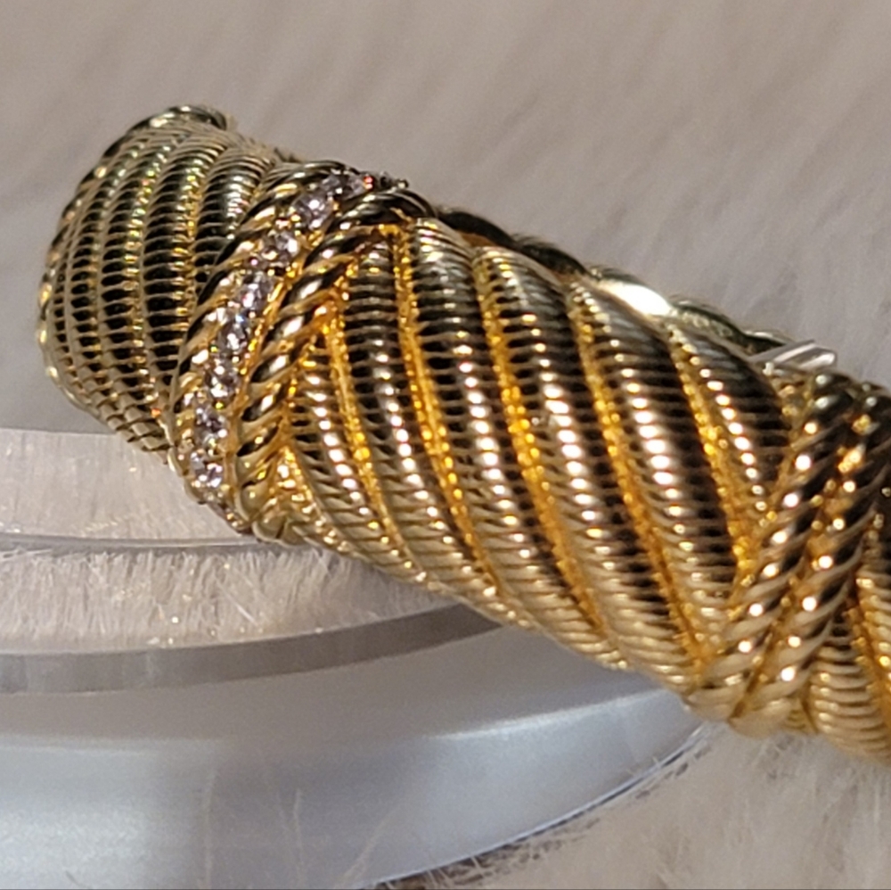Judith Ripka 14k Gold Clad Bracelet